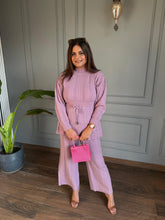 Warm and super soft stretchable knitted woollen co-ord set (Marigold)